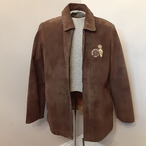 Disney Brown Jacket with Embroidered Character